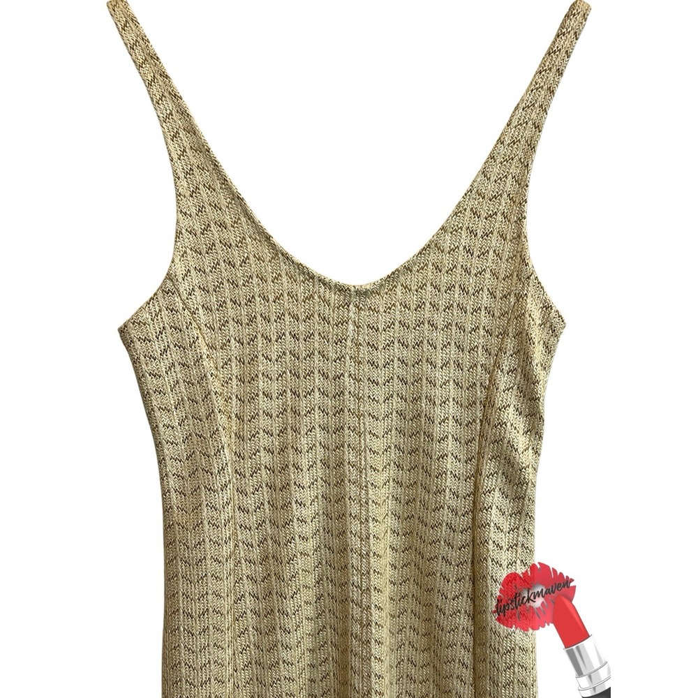 3.1 Phillip Lim Dress Women 6 Crochet Knit Fringe Straw Tan Natural Lyst Coastal - Picture 5 of 16